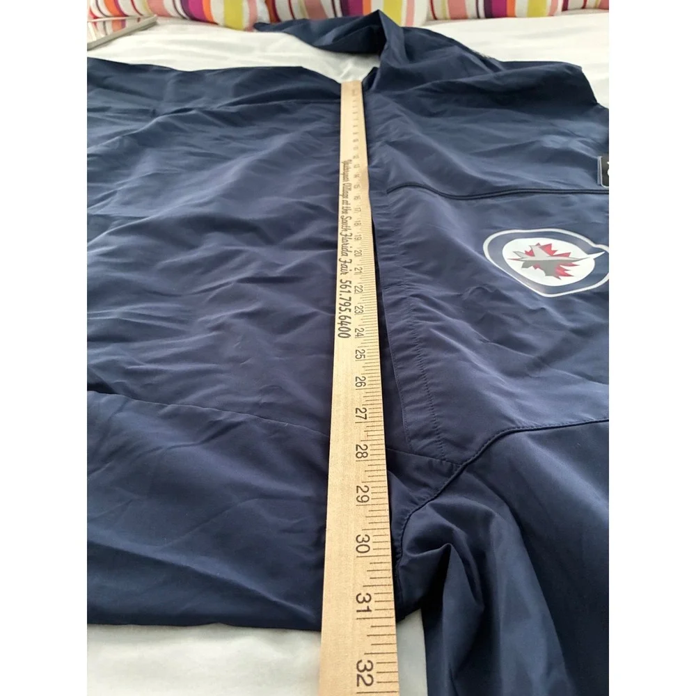 Men's 3XL NWT Winnipeg‎ Jets Fanatics Authentic Rinkside Anorak 1/4 Zip Jacket